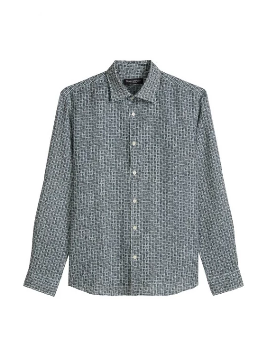 Foto van product Marc O'Polo Overhemd donkerblauw / offwhite