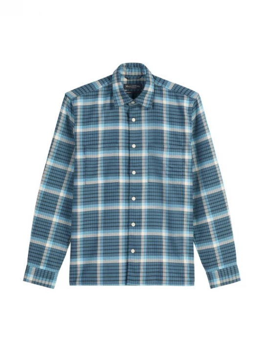 Foto van product Marc O'Polo Overhemd lichtblauw / donkerblauw / zwart / offwhite