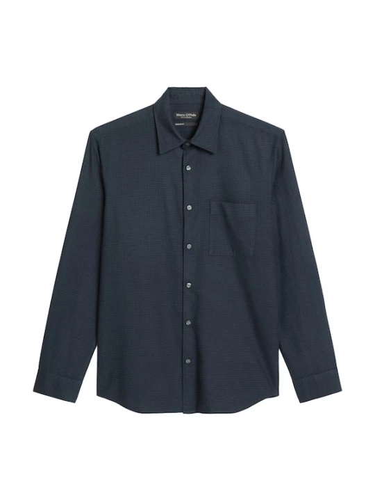 Foto van product Marc O'Polo Overhemd navy / lichtblauw