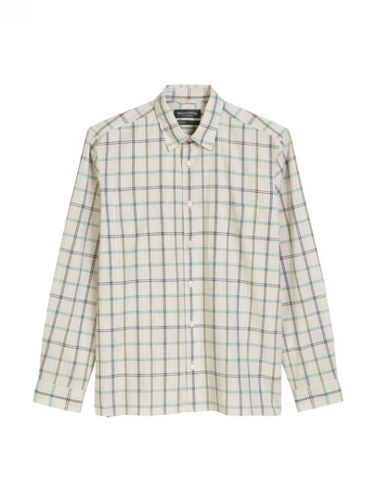 Foto van product Marc O'Polo Overhemd turquoise / groen / zwart