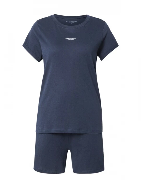 Foto van product Marc O'Polo Pyjama donkerblauw / wit