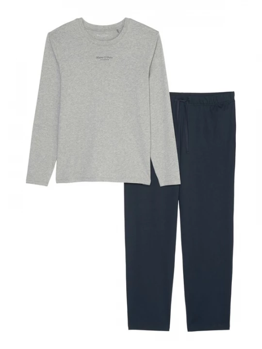 Foto van product Marc O'Polo Pyjama kort 'Mix & Match' donkerblauw / grijs