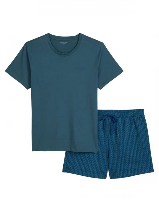 Foto van product Marc O'Polo Pyjama kort ' Mix N Match ' donkerblauw / petrol