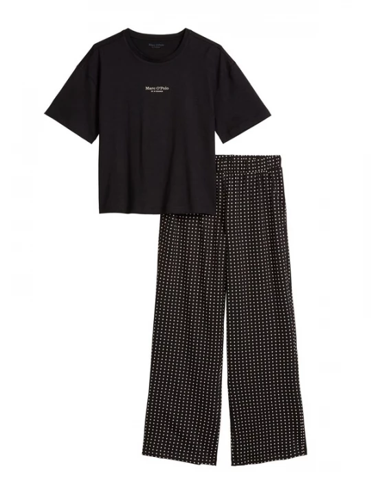 Foto van product Marc O'Polo Pyjama ' Mix N Match ' zwart / wit