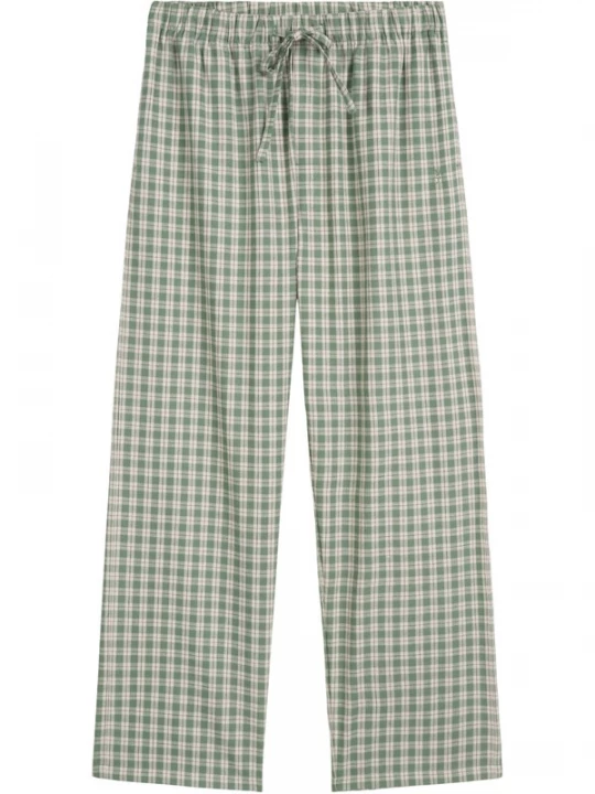 Foto van product Marc O'Polo Pyjamabroek ' Cozy Flannel ' groen / natuurwit