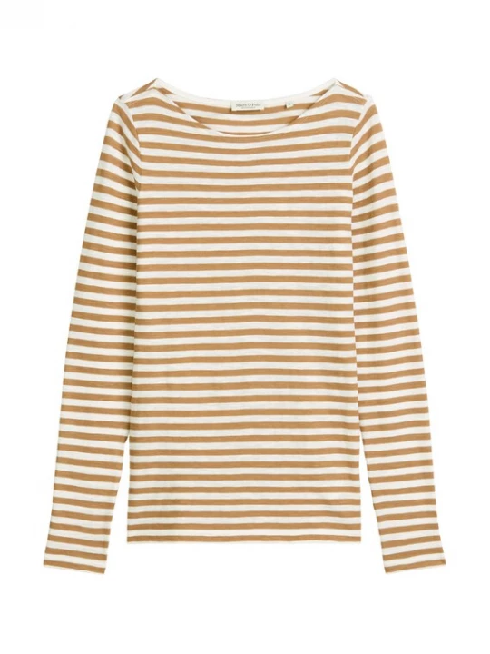Foto van product Marc O'Polo Shirt beige / donkerbeige