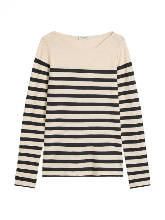 Foto van product Marc O'Polo Shirt beige / donkerblauw