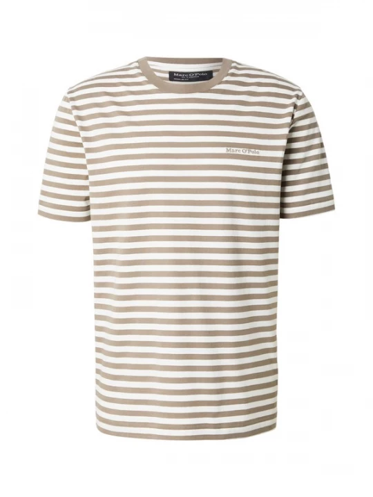 Foto van product Marc O'Polo Shirt donkerbeige / wit