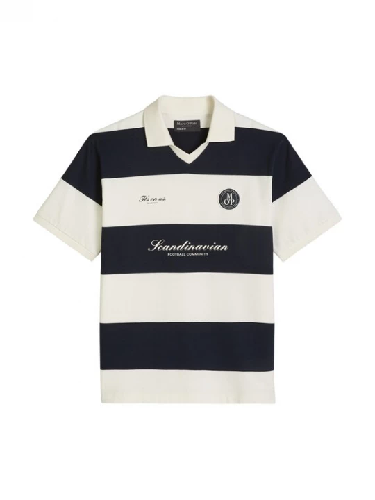 Foto van product Marc O'Polo Shirt donkerblauw / wit