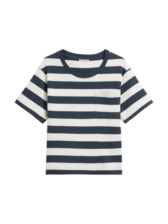 Foto van product Marc O'Polo Shirt donkerblauw / wit