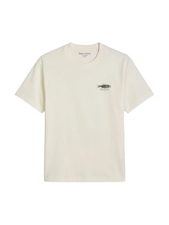 Foto van product Marc O'Polo Shirt donkergroen / natuurwit