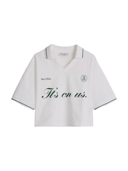 Foto van product Marc O'Polo Shirt donkergroen / wit