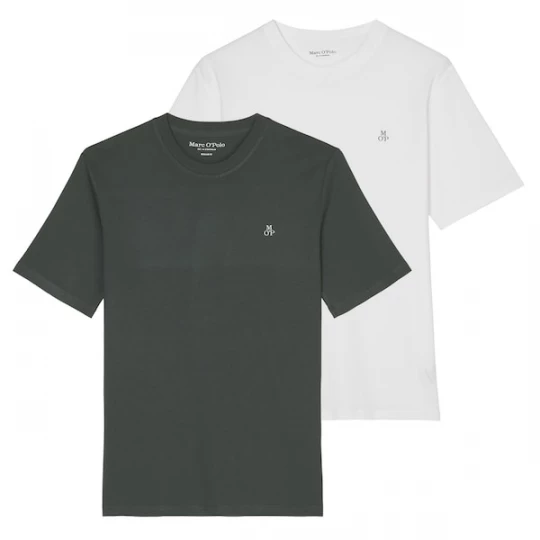 Foto van product Marc O'Polo Shirt donkergroen / wit