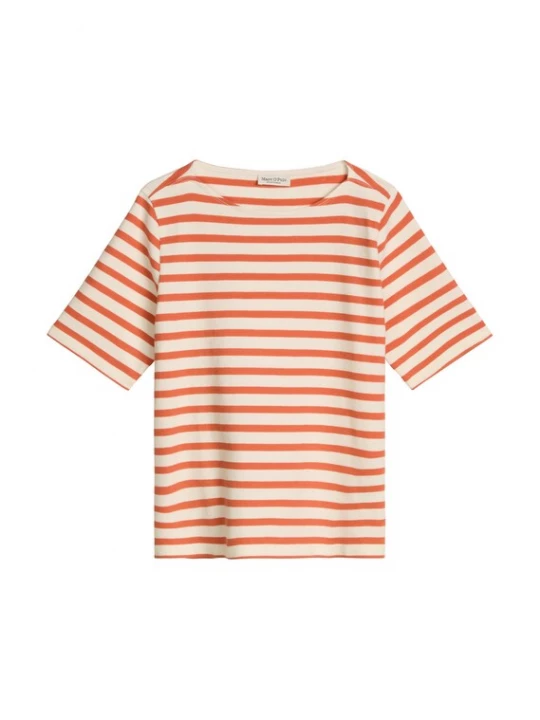 Foto van product Marc O'Polo Shirt donkeroranje / offwhite