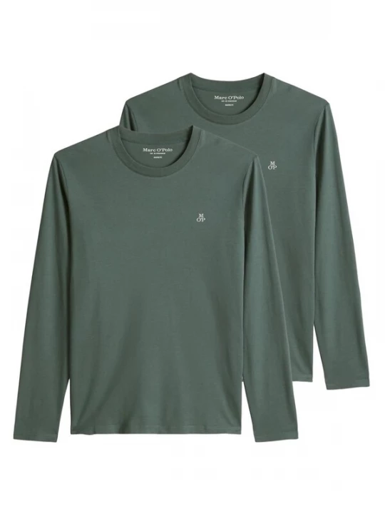 Foto van product Marc O'Polo Shirt 'Eskil' donkergroen