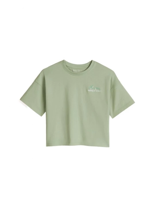 Foto van product Marc O'Polo Shirt groen / lichtgroen / offwhite