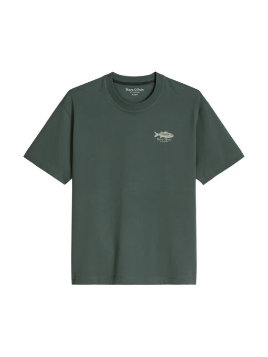 Foto van product Marc O'Polo Shirt groen / spar / natuurwit