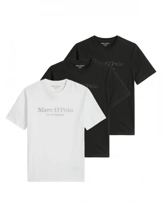 Foto van product Marc O'Polo Shirt 'Kjer' zwart gemêleerd