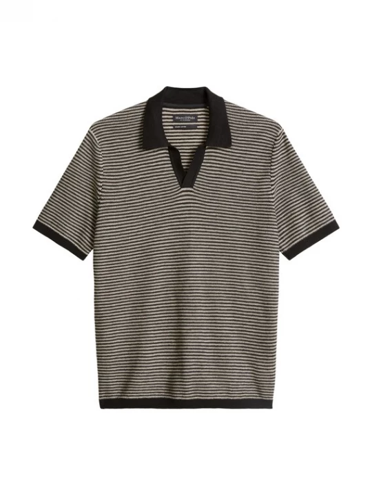 Foto van product Marc O'Polo Shirt lichtbeige / zwart