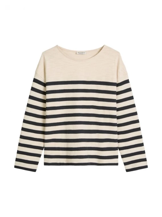 Foto van product Marc O'Polo Shirt lichtbeige / zwart