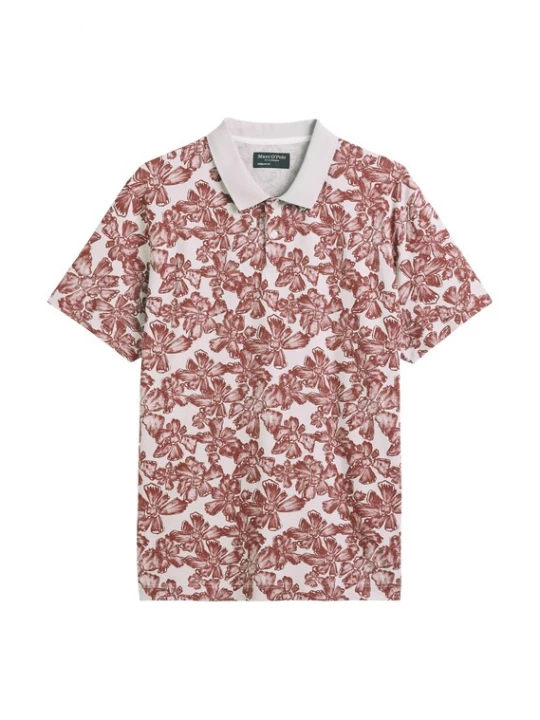 Foto van product Marc O'Polo Shirt lichtbruin / wit