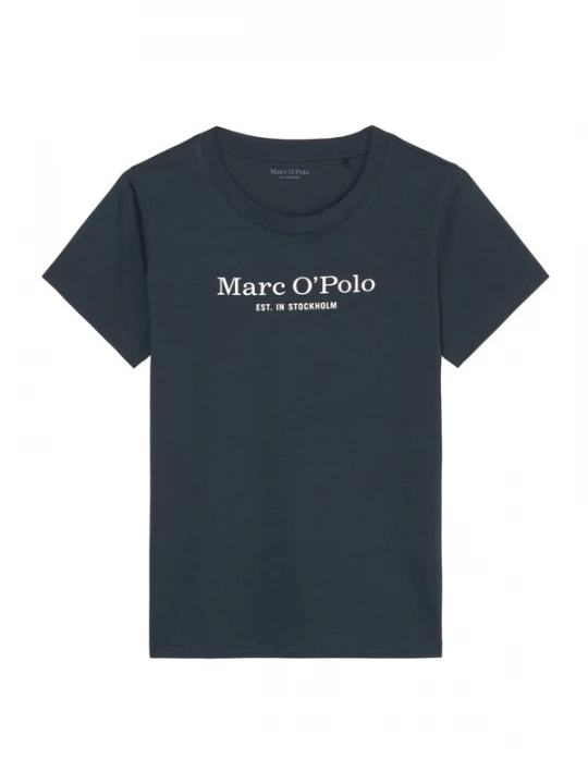 Foto van product Marc O'Polo Shirt ' Mix & Match Cotton ' donkerblauw