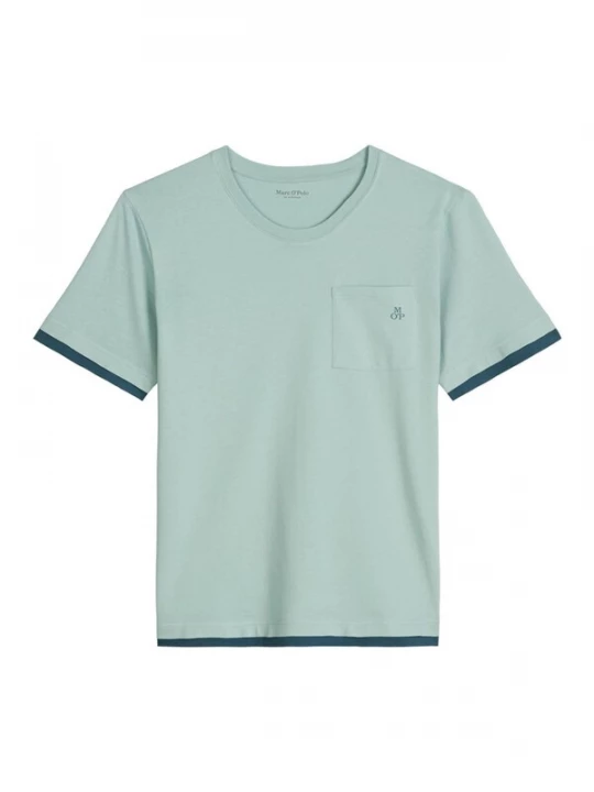 Foto van product Marc O'Polo Shirt ' Mix N Match ' lichtgroen