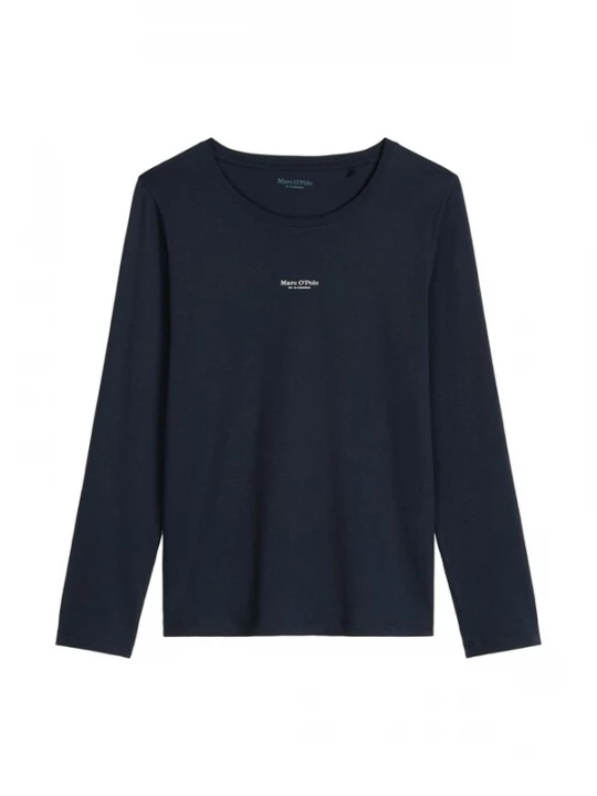 Foto van product Marc O'Polo Shirt ' Mix N Match ' navy / nachtblauw