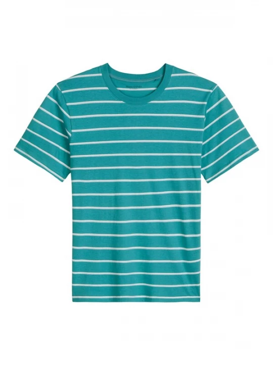 Foto van product Marc O'Polo Shirt ' Mix N Match ' turquoise / wit
