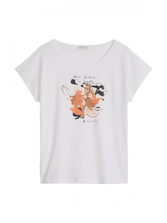 Foto van product Marc O'Polo Shirt navy / sepia / zalm roze / wit