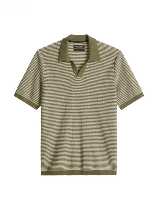 Foto van product Marc O'Polo Shirt olijfgroen / wit