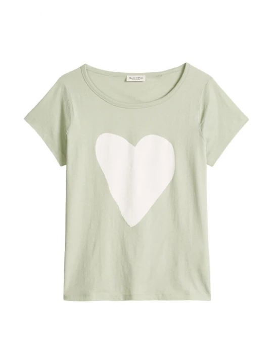 Foto van product Marc O'Polo Shirt pastelgroen / wit