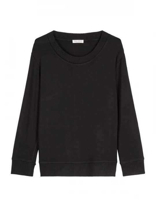 Foto van product Marc O'Polo Shirt ' Soft Knit ' zwart