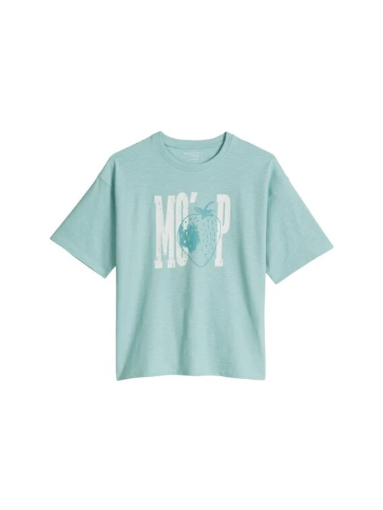 Foto van product Marc O'Polo Shirt turquoise / jade groen / wit