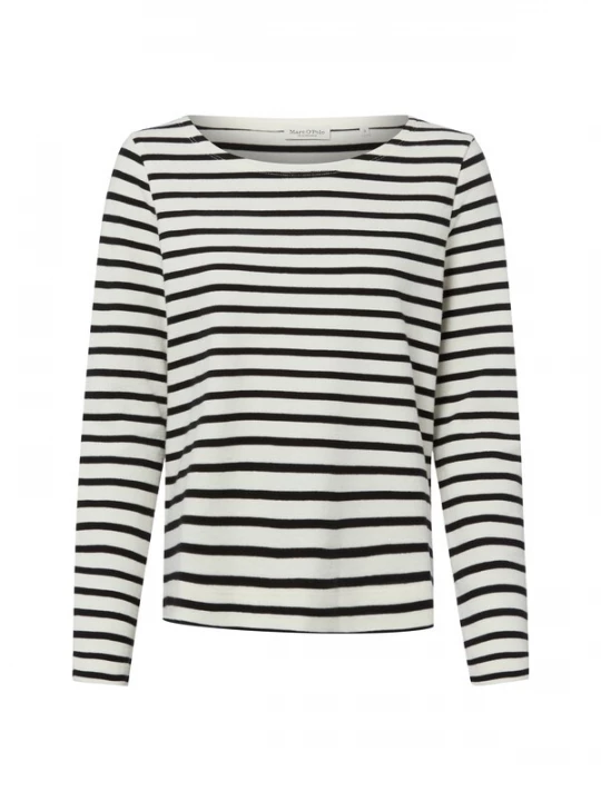 Foto van product Marc O'Polo Shirt zwart / offwhite
