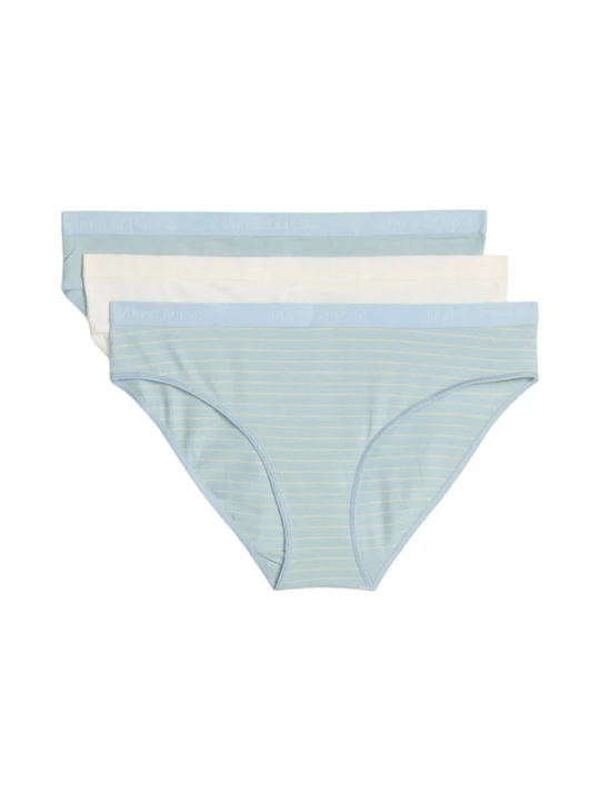 Foto van product Marc O'Polo Slip ' Bio ' crème / lichtblauw / geel