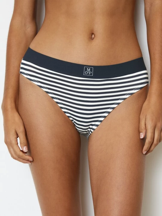 Foto van product Marc O'Polo Slip 'Essentials' donkerblauw / wit