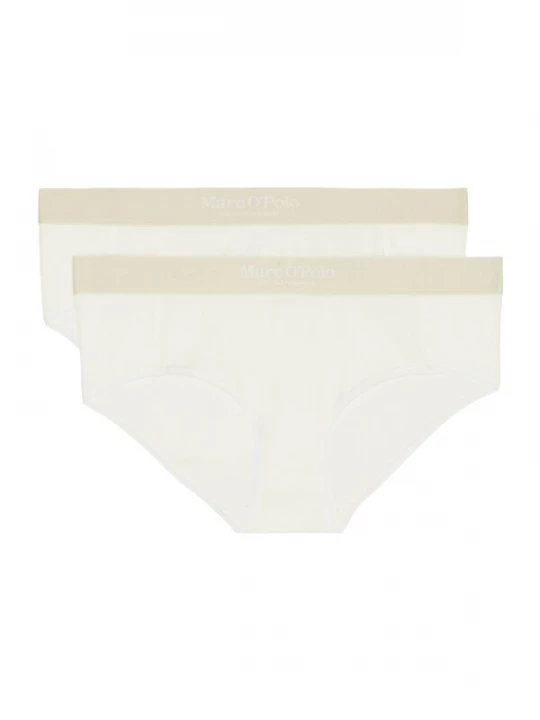 Foto van product Marc O'Polo Slip 'Iconic Rib' beige / wit