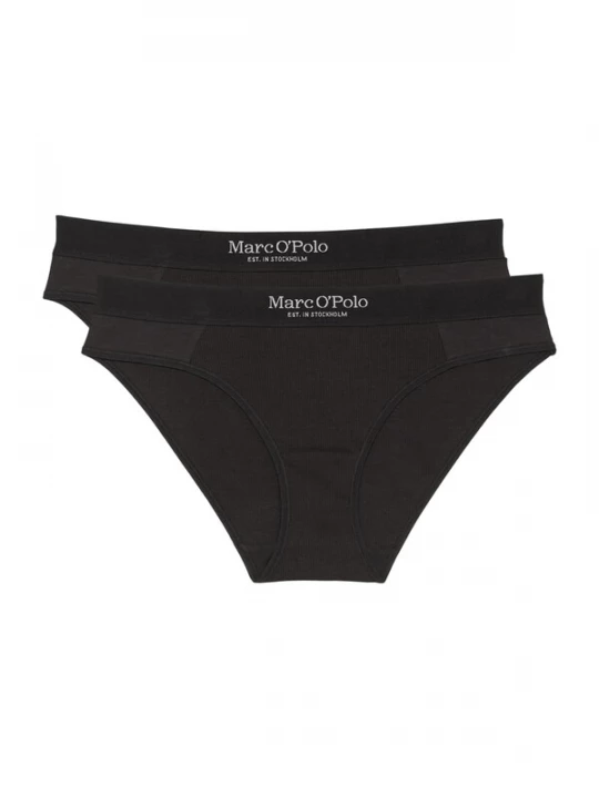 Foto van product Marc O'Polo Slip 'Iconic Rib' zwart / wit