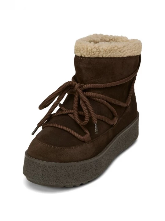 Foto van product Marc O'Polo Snowboots 'Pia' beige / donkerbruin