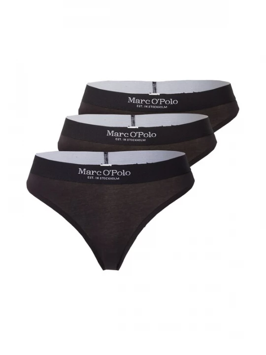 Foto van product Marc O'Polo String 'Essentials' zwart / wit