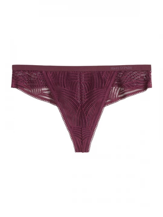 Foto van product Marc O'Polo String ' Timeless Lace ' bordeaux