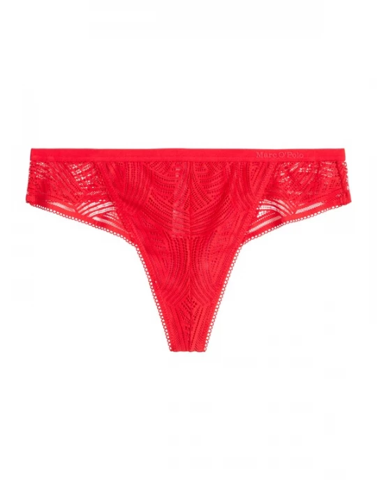 Foto van product Marc O'Polo String ' Timeless Lace ' knalrood