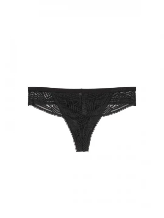 Foto van product Marc O'Polo String ' Timeless Lace ' zwart