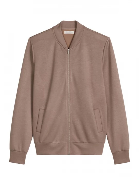 Foto van product Marc O'Polo Sweatvest ' Modal Allure ' bruin / taupe
