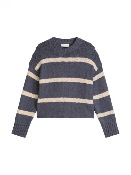 Foto van product Marc O'Polo Trui beige / donkerblauw
