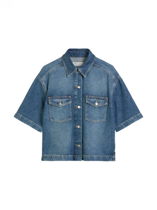 Foto van product Marc O'Polo Tussenjas blauw denim