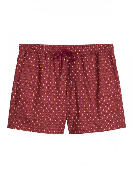 Foto van product Marc O'Polo Zwemshorts ' Woven ' geel / pink / donkerrood