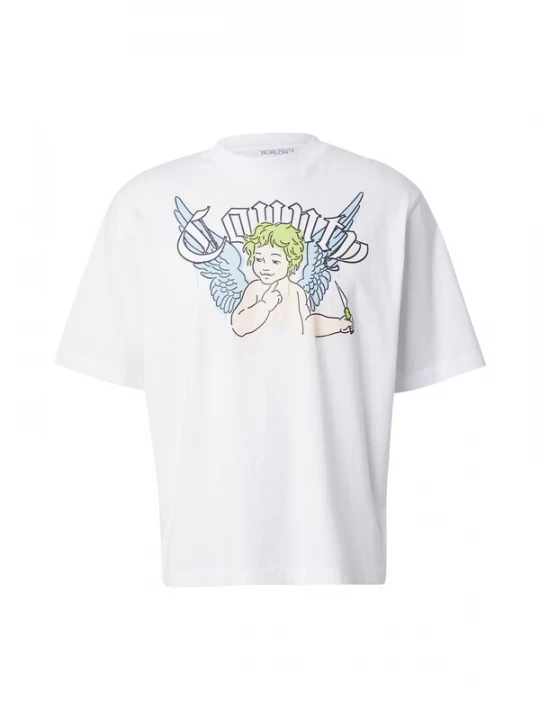 Foto van product Marcelo Burlon Shirt 'ICON WINGS' lichtblauw / lichtgroen / zwart / wit
