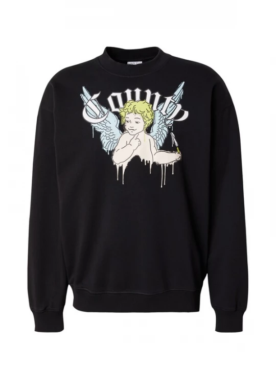 Foto van product Marcelo Burlon Sweatshirt lichtblauw / zwart / wit